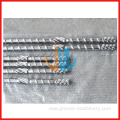 Extruder screw and barrel for film blowing machine